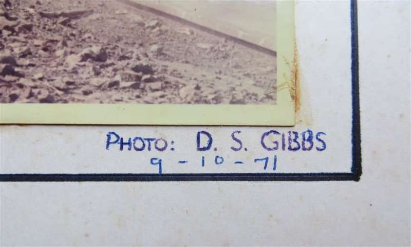 SAR/SAS Original Steam train photo 250mmx190mm - D.S Gibbs 1971 - Foxing present
