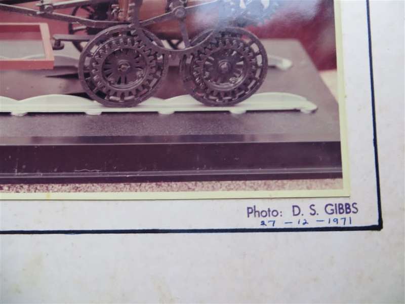 SAR/SAS Original Steam train photo 250mmx190mm - D.S Gibbs 1971 - Foxing present