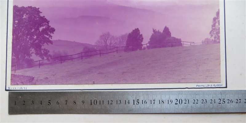 KZN Landscape Vintage Original photo 250mmx190mm - D.S Gibbs 1971 - Foxing present