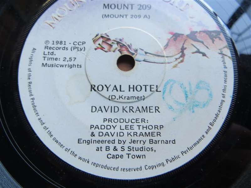David Kramer - Royal Hotel - 7 Single