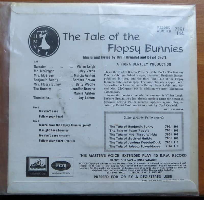 Beatrix Potter - The Tale of Flopsy Bunnies - 7 Single