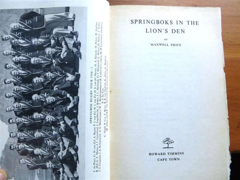 Springboks in the Lion's Den - Maxwell Price - 1961 1st Edition