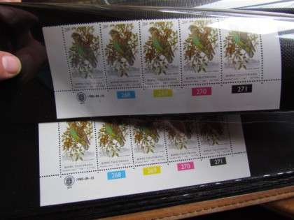 CONTROL STRIPS COLLECTION of BIRDS Sets in ALBUM - WOW! R1 START !!