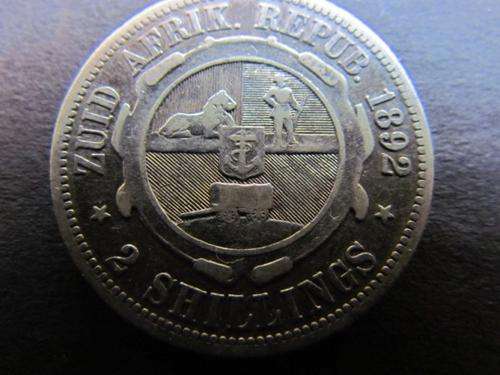 1892 ZAR 2 Shillings-Catalog Value R2500.00 in VF ***R1 START** RARE***