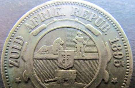 1895 ZAR 2 Shillings-Catalog Value R45 000.00 in EF ***R1 START** RARE***