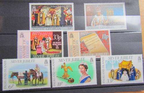 GB ROYALTY COLONIAL STAMPS ON CARD
