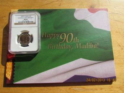 5 X MANDELA MS66 +VIP COLLECTORS STAMP ISSUE @@@ R1 START!!!