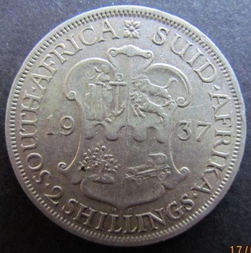 1937 2/ FLORIN - VERY RARE COIN - LOW MINTAGE- R1 START !!!!