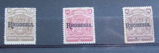 RHODESIA OVERPRINT ON B.S.A.C - GREAT ITEMS - R1 START !!%^%!