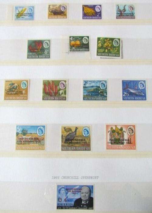 RHODESIA SET - OVERPRINT SET  - $$$ R1 START $$$