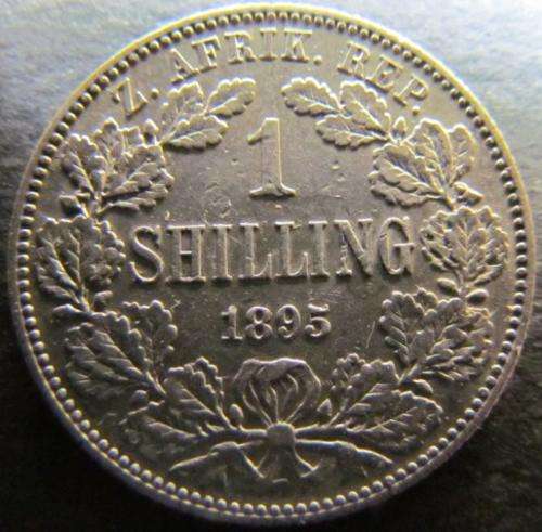 1895 Z.A.R 1 SHILLING - GREAT DETAILS - HIGH VALUE $$$ R1 START $$$