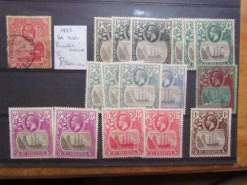@# R1 START #@ HIGH VALUE ST HELENA LOT ON CARD - VARIETY