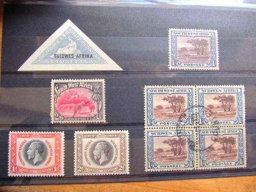 **R1 START** UNION SWA STAMPS ON CARD ** PAIRS / BLOCKS