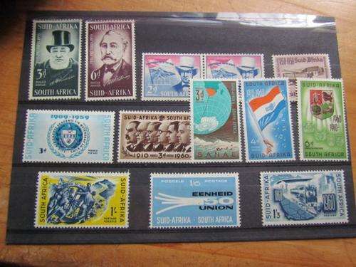 SA UNION LOT OF STAMPS ON CARD - NO HINGES!!!! - **R1 START**