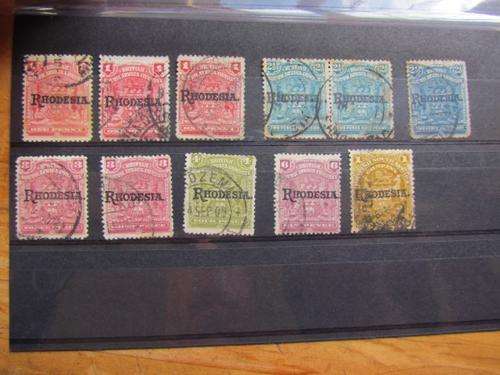 RHODESIA OVERPRINTS ON CARD - BSAC  **$^ R1 START ^$**