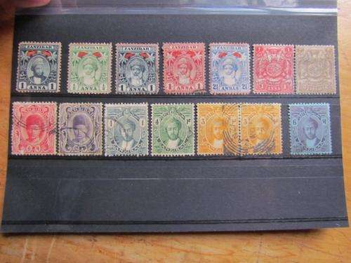 ZANZIBAR - STAMPS ON CARD $$$ R1 START FOR THE LOT $$$ WOW!!!