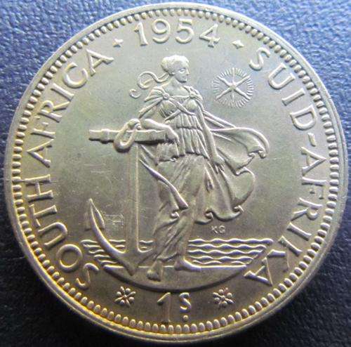1954 1 SHILLING -UNCIRCULATED- $$ R1 START $$