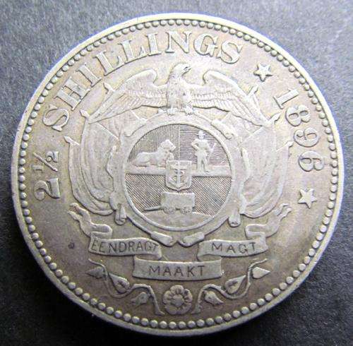 1896 2/6 HALFCROWN -  Hern's EF - R3750.00 - R1 START - NO RESERVE