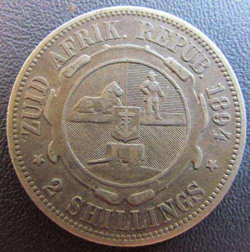 1894 ZAR 2 Shillings *Low Mintage**CONDITION* @@@ R1 START @@@