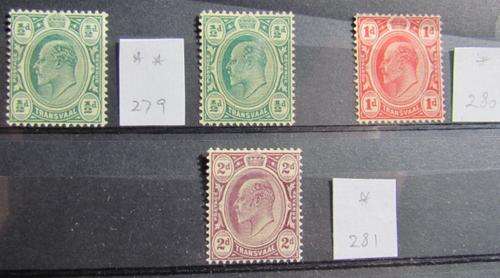 Transvaal Unmounted Mint 1/2d - 2d VFine