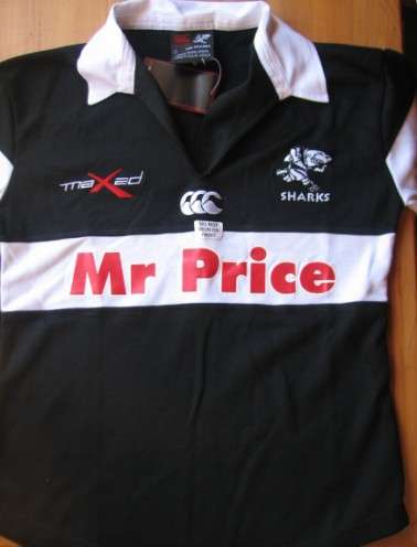 SHARKS RUGBY JERSEYS-LADIES ORIGINAL - CRAZY START!! size 36