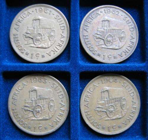 1961,1962,1963,1964 COINS - SET FOR 1 X BID - LOW LOW START !!!!!!!!
