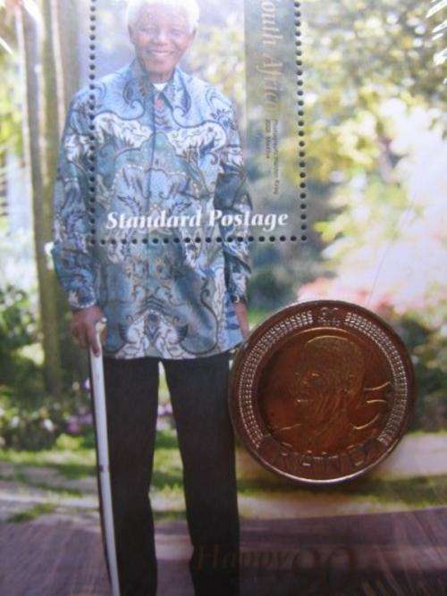 BIRTHDAY R5 COIN - UNC + BIRTHDAY STAMP ISSUE - LOW LOW START !!!!!!!