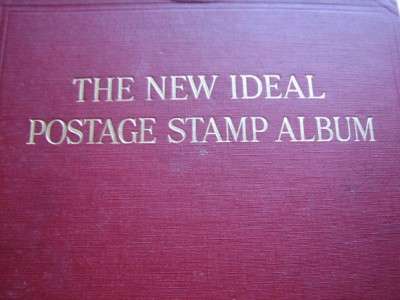 IDEAL ALBUM-pre printed,with hinge remainders,batch of pages missing-R1 START