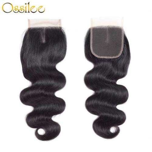 (Grade 10A)3 Bundles  Brazilian Body Wave Hair With 4x4 Lace Closure(size upgradable)