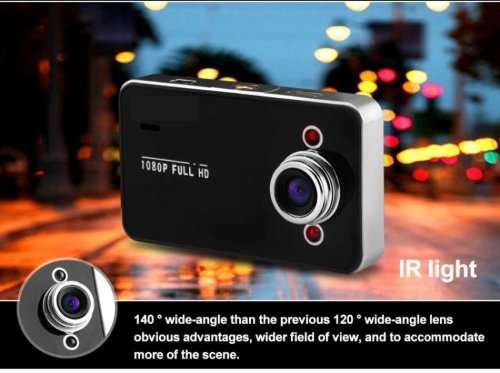 HD Car Camera & Recorder with G-Sensor, Loop Recording, Motion Detection etc.