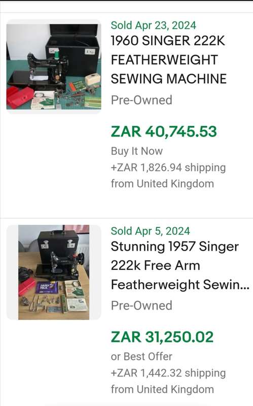 Stunning 1954 Singer 222k Free Arm Featherweight Sewing Machine - The Queen of Singers!