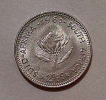 1961 SILVER TWO&HALF CENT