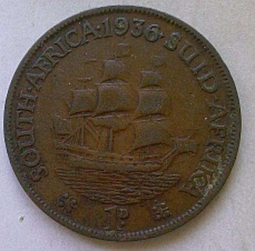 4 x SA UNION BRONZE 1 PENNY  Date 1932-1934-1935-1936