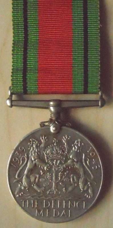 WW2 "The Defence Medal 1939 -1945" - Full Size. Unnamed