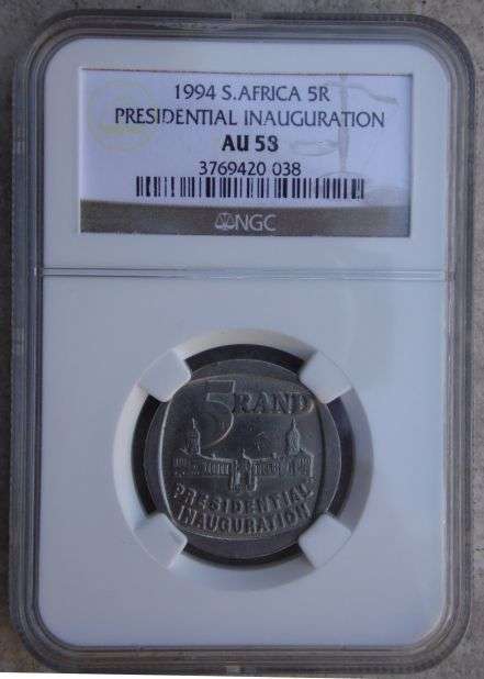 1994 S.Africa R5 Inauguration coins au53