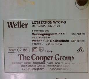 Weller Magnastat solder station with iron 24 volt 50watt