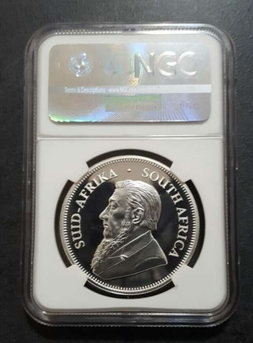 2017 PROOF KRUGERRAND 1oz SILVER - NGC PF69 ULTRA CAMEO - 50th ANNIVERSARY - MINTAGE =15000