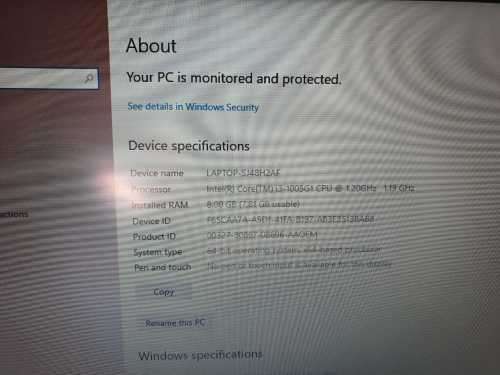 Asus X509 i3 10th Gen 256GB SSD 8GB Laptop