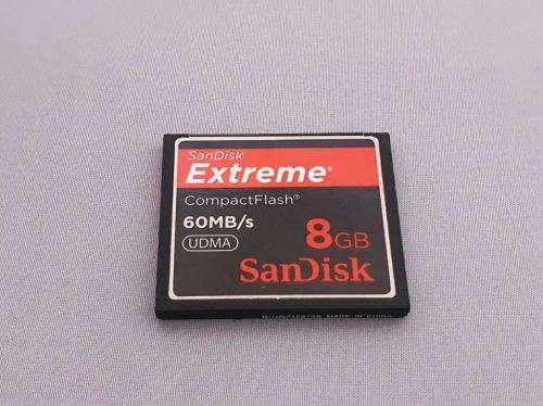 SanDisk 8GB Extreme Compact Flash Card 60MB/s