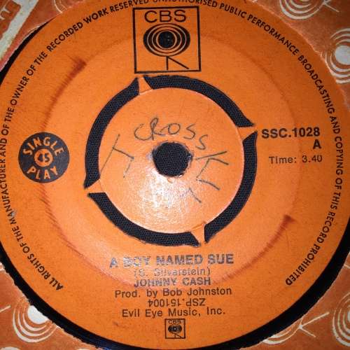 Johnny Cash - A Boy Named Sue / San Quentin (7", Single) 45RPM