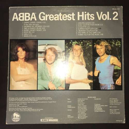 ABBA - Greatest Hits Vol. 02 (LP) Vinyl Record