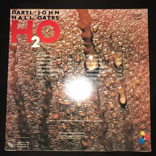 Daryl Hall & John Oates - H2O (LP) Vinyl Record (11th Album)