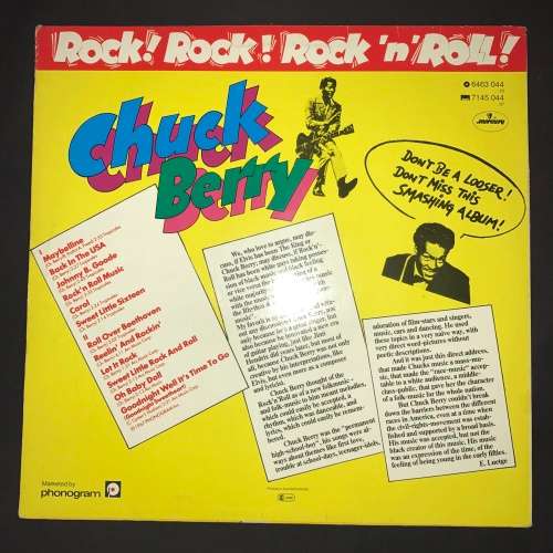 Chuck Berry - Rock! Rock! Rock 'N' Roll (The Hits) (LP) Vinyl Record