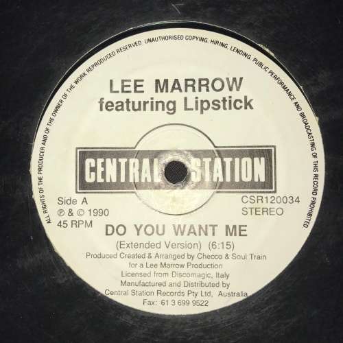 Lee Marrow ft. Lipstick / Jinny - Do You Want Me / I Need Your Love (12") 45RPM Vinyl Record