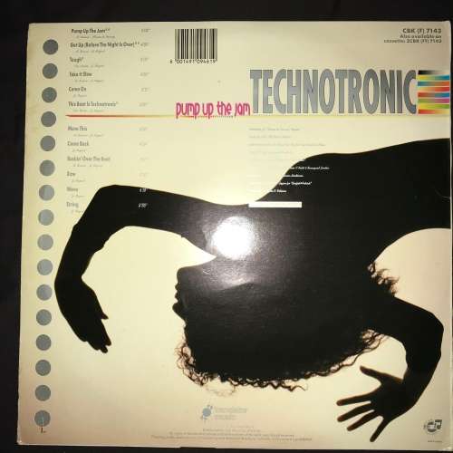 Technotronic - Pump Up The Jam (LP) Vinyl Record (1st Album)