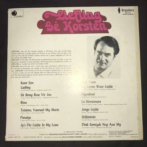 Ge Korsten - Liefling (LP) Vinyl Record