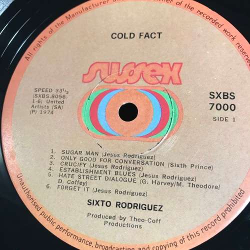 Rodriguez - Cold Fact (LP) Vinyl Record (1st Album)