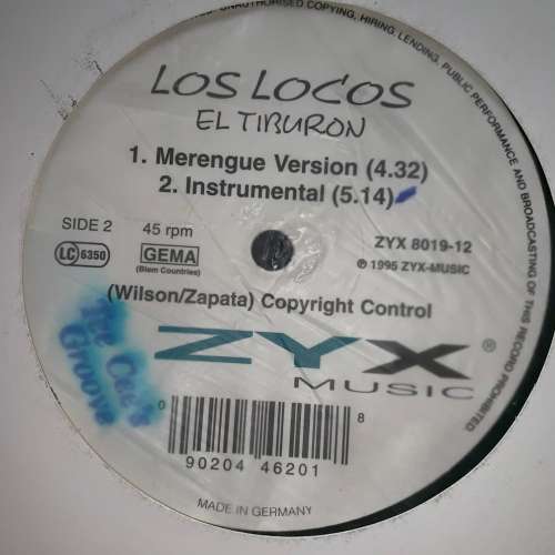 Los Locos - El Tiburon (12") 45RPM Vinyl Record