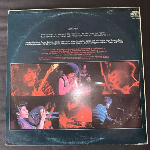 Santana - Santana (LP) Vinyl Record (1st Album)
