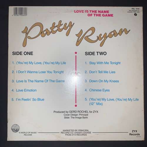 Patty Ryan - Love Is The Name Of The Game (LP) Vinyl Record (1st Album)